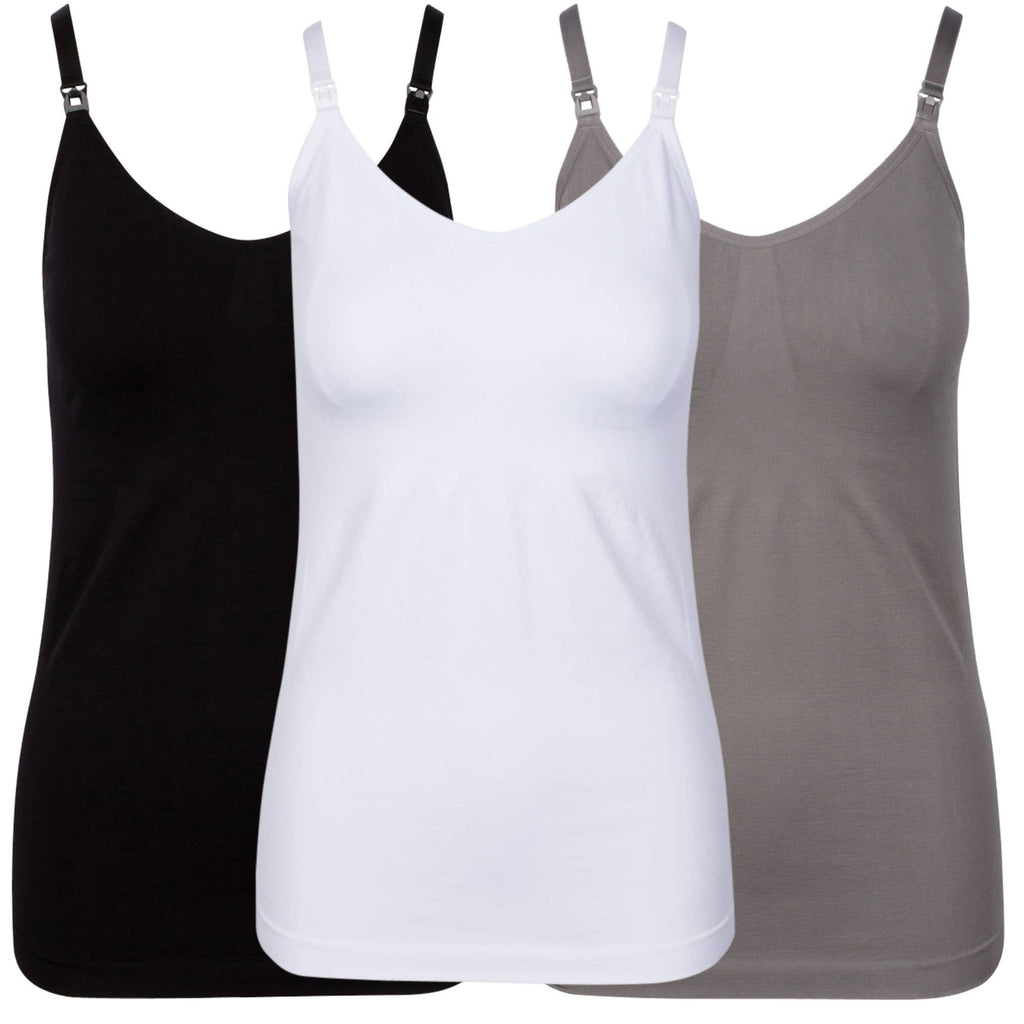 Nursing and Pregnancy Cami - Maternity in Black