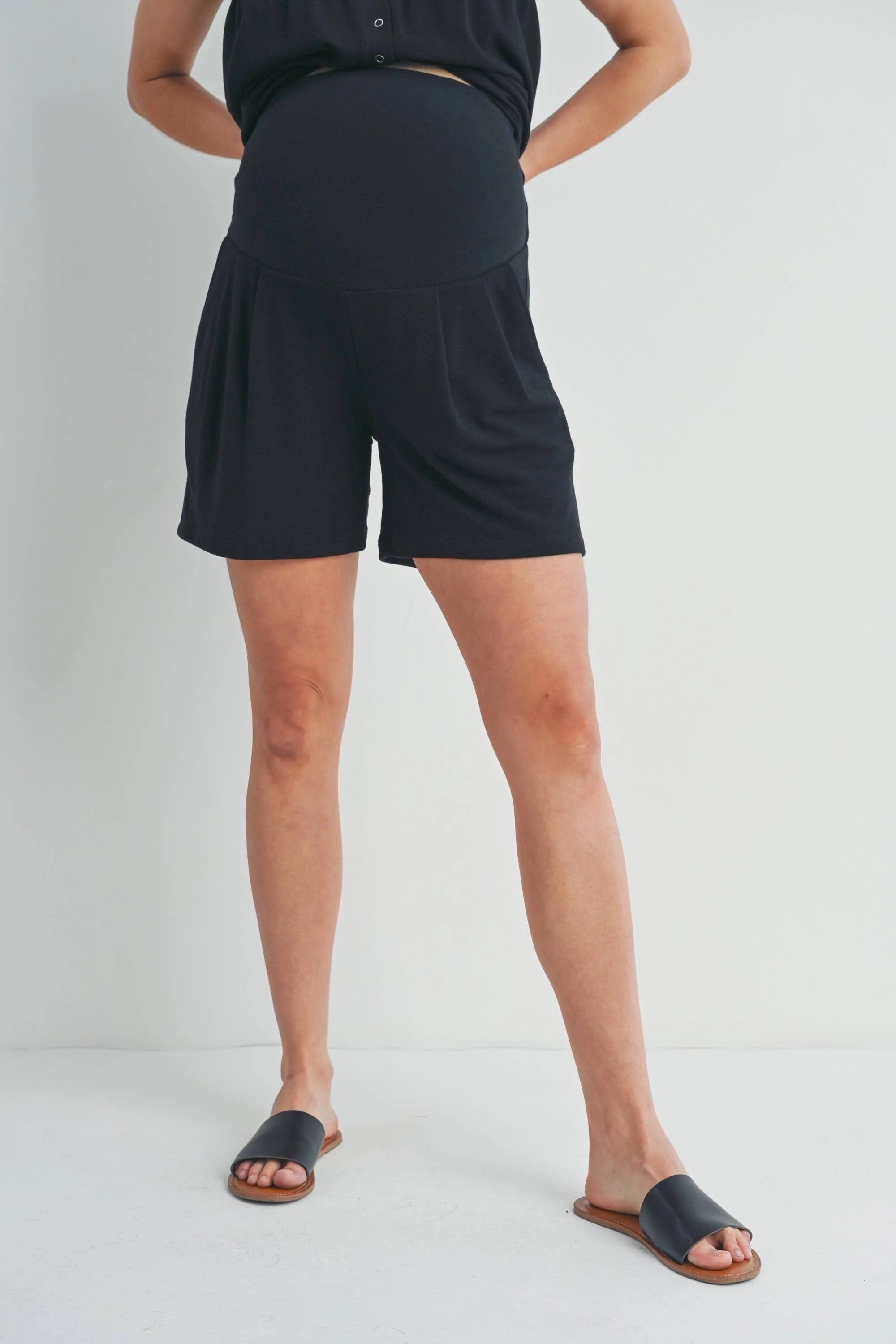 French Terry Tank and Short Maternity/Nursing Lounge Set