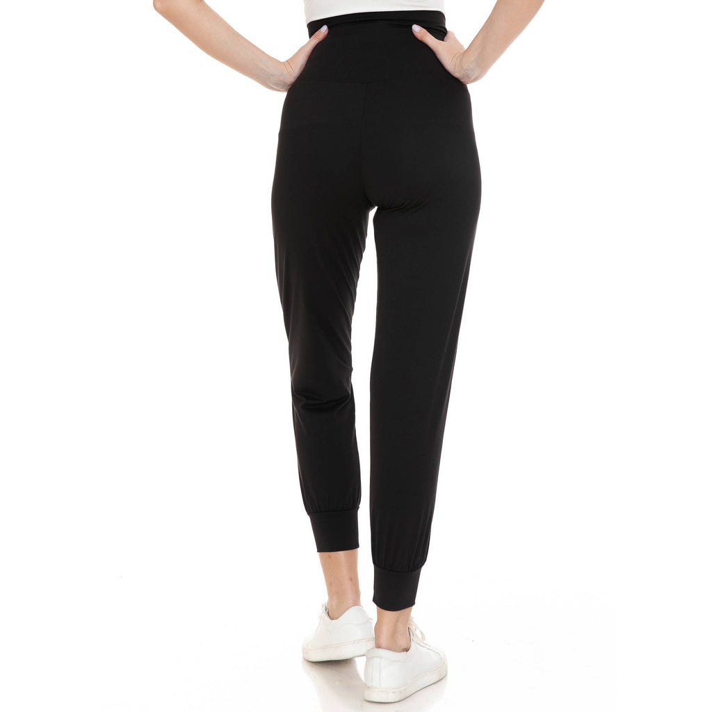 Buttery Soft Maternity Comfort Joggers in Black