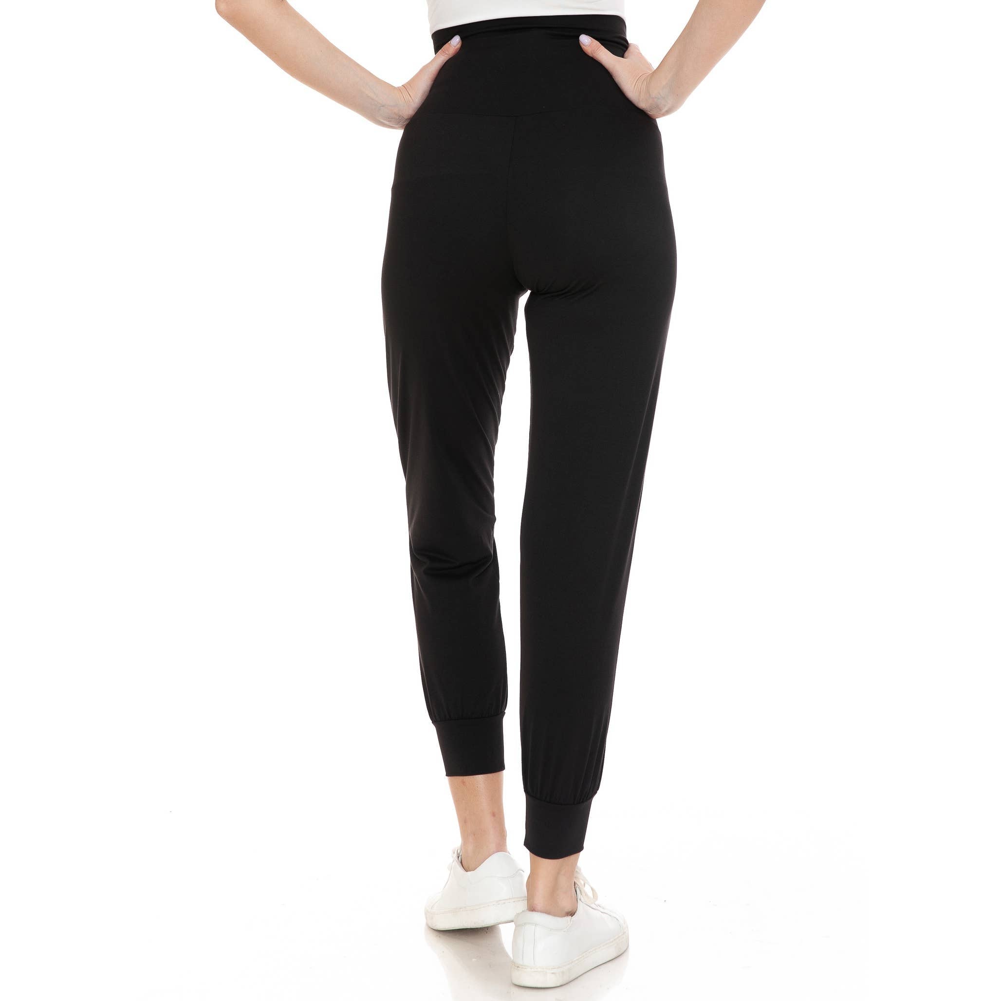Buttery Soft Maternity Comfort Joggers in Black