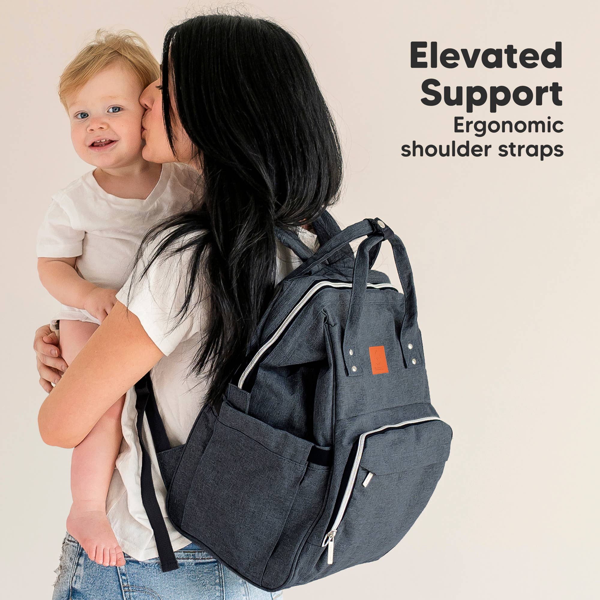 KeaBabies - Original Diaper Bag Backpack, Baby Bags with Changing Pad