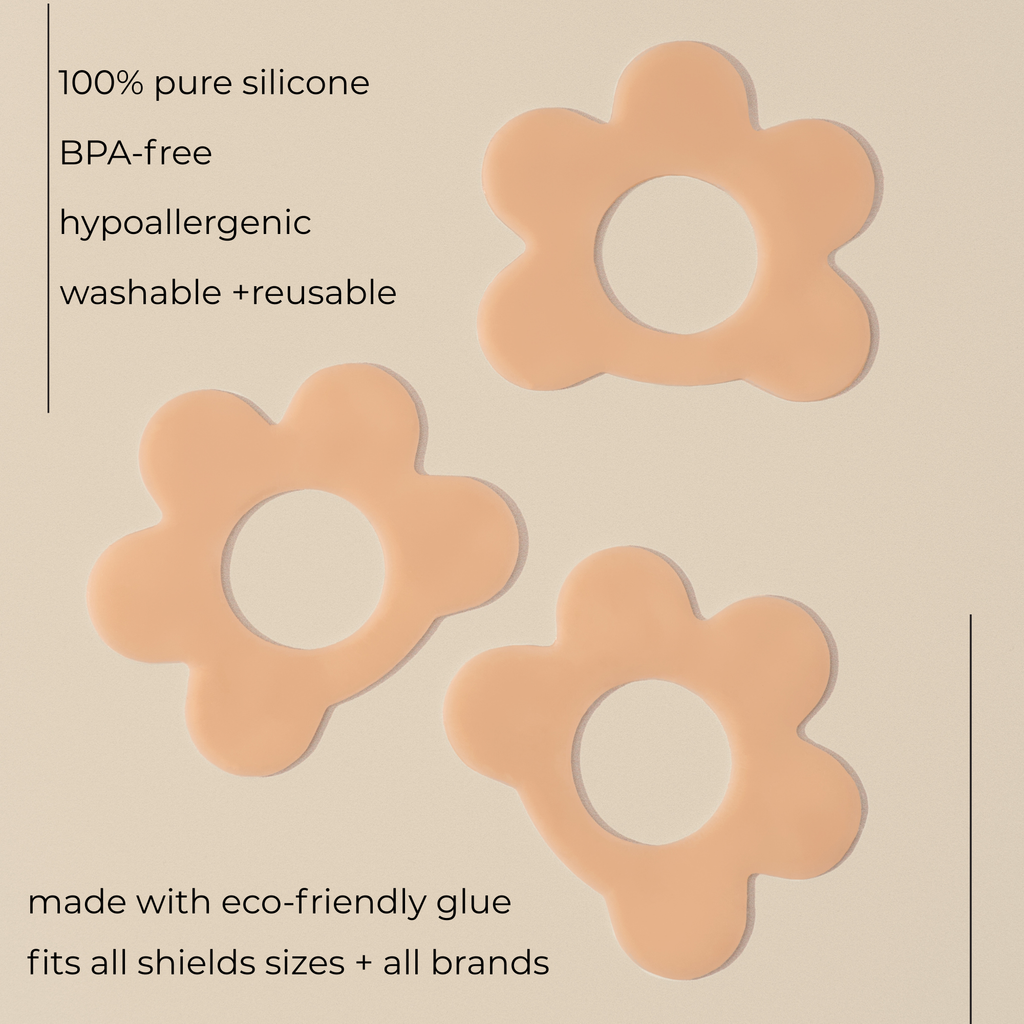 Le Lolo - Nipple Shield Set, 3 sizes in 1 | Breastfeeding, New Mom Mauve