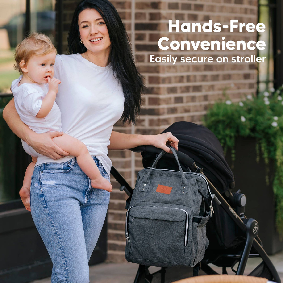 KeaBabies - Original Diaper Bag Backpack, Baby Bags with Changing Pad