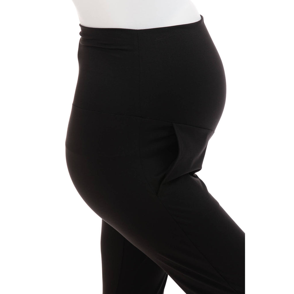 Buttery Soft Maternity Comfort Joggers in Black