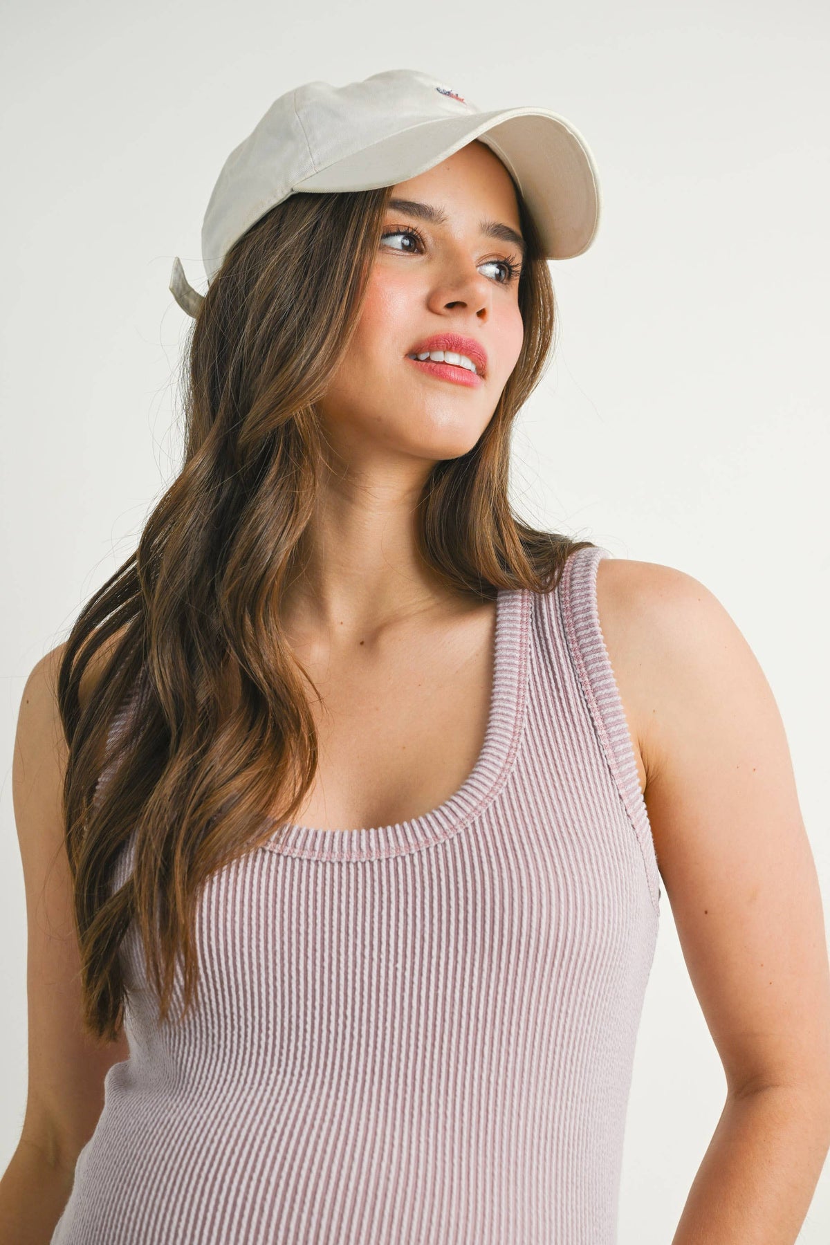 Ribbed Scoop Neck Maternity Racerback Tank Top