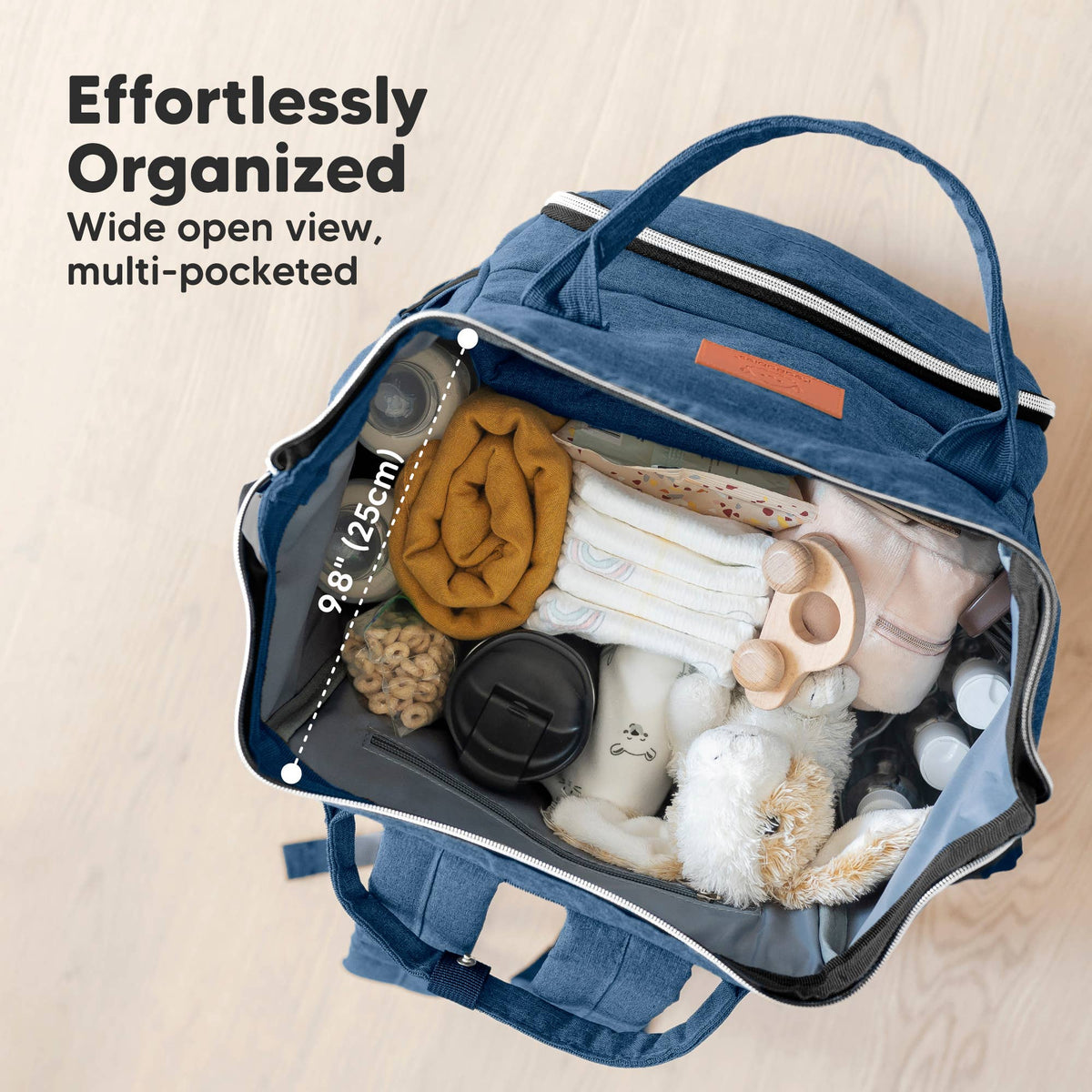 KeaBabies - Original Diaper Bag Backpack, Baby Bags with Changing Pad