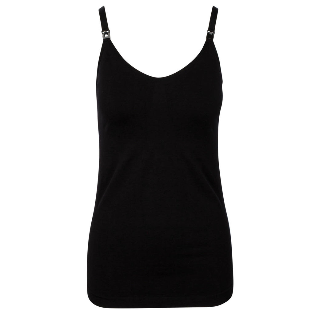 Nursing and Pregnancy Cami - Maternity in Black