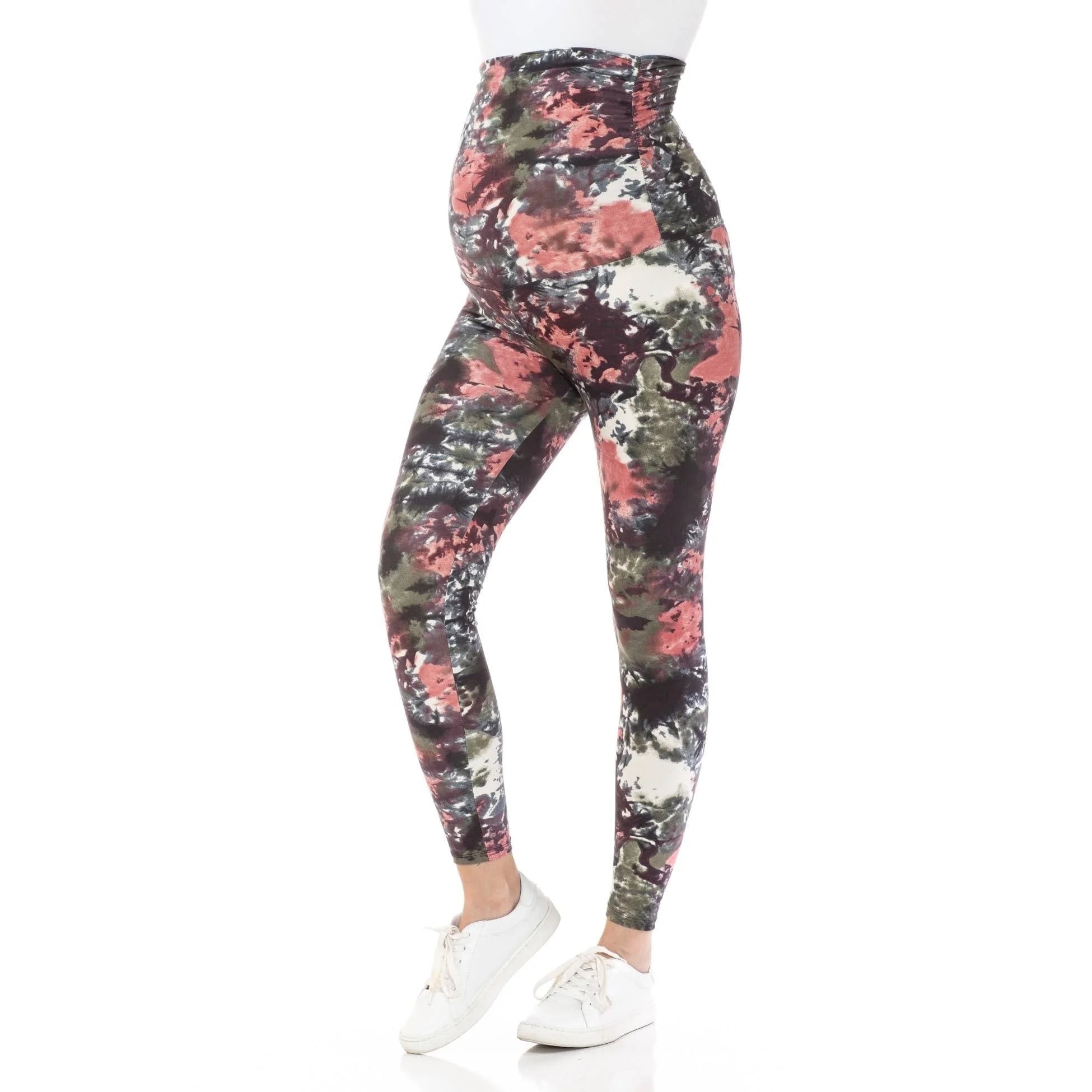 Buttery Soft Full Length Print Maternity Leggings