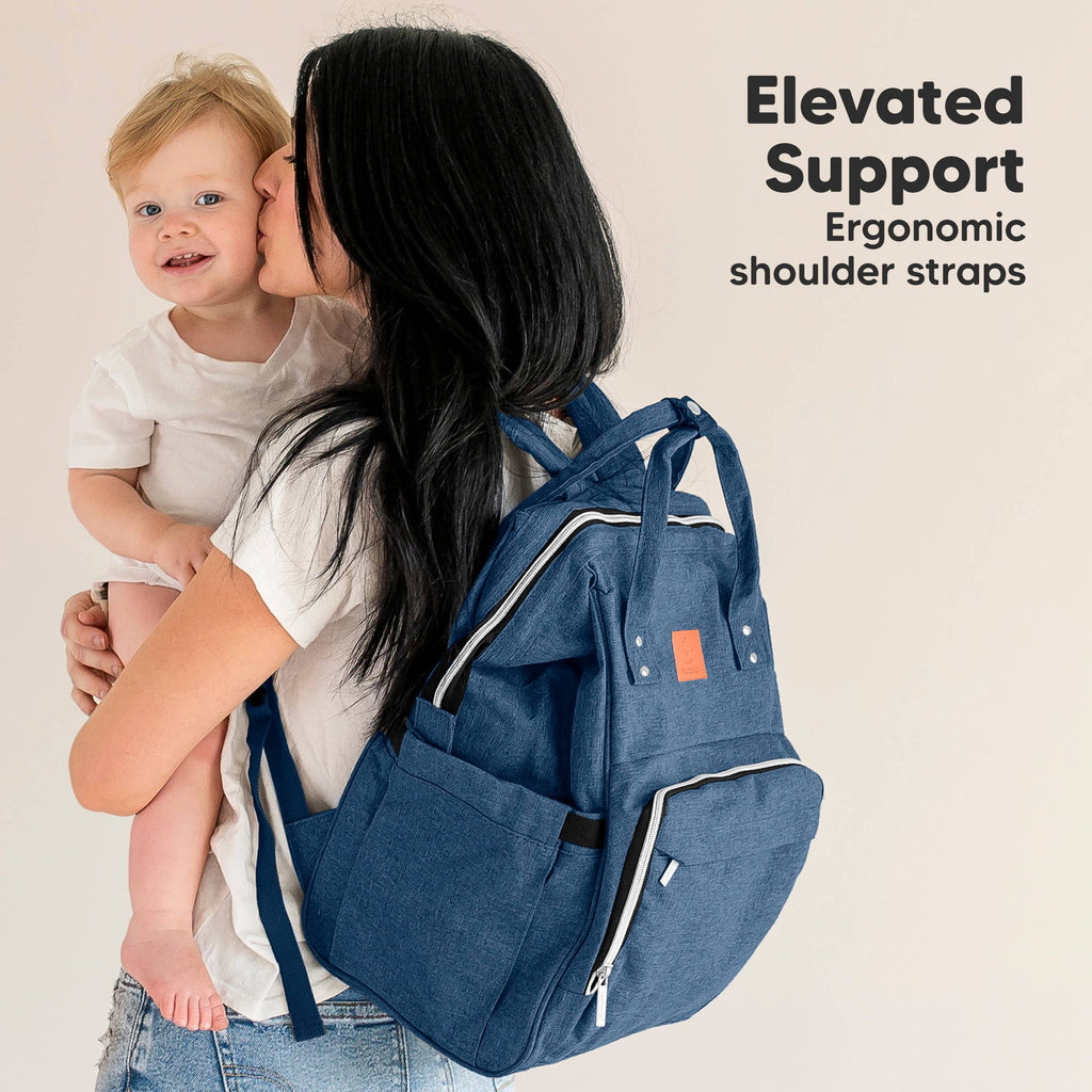 KeaBabies - Original Diaper Bag Backpack, Baby Bags with Changing Pad