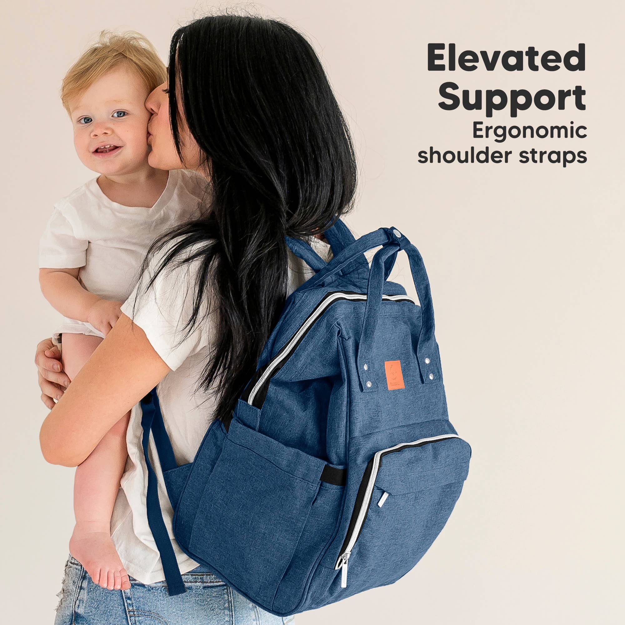 KeaBabies - Original Diaper Bag Backpack, Baby Bags with Changing Pad