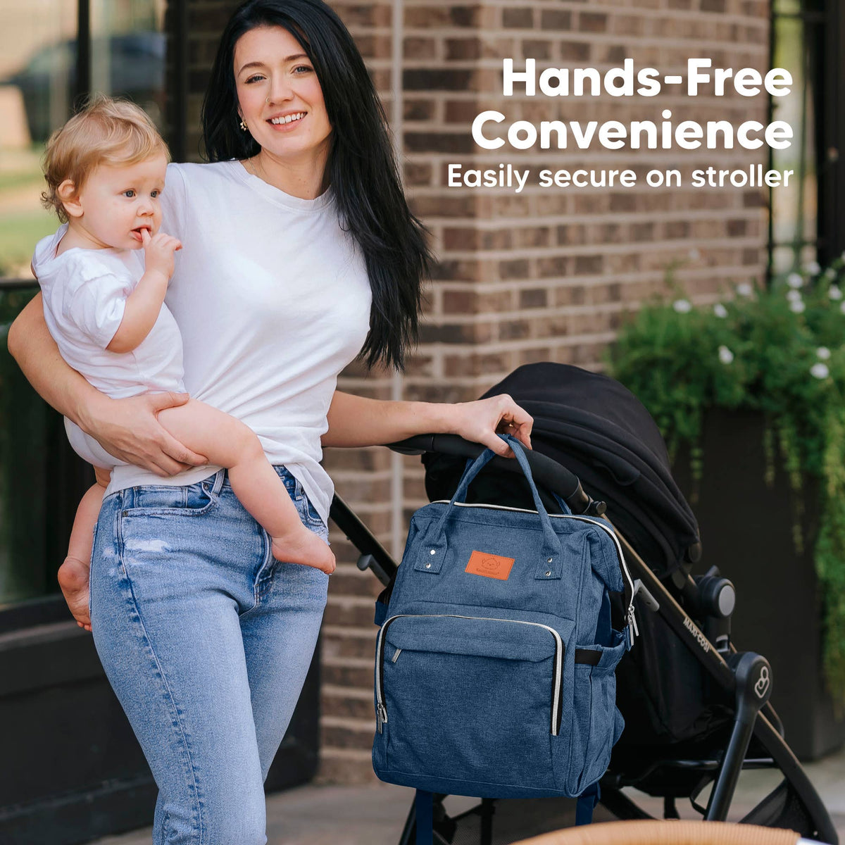 KeaBabies - Original Diaper Bag Backpack, Baby Bags with Changing Pad