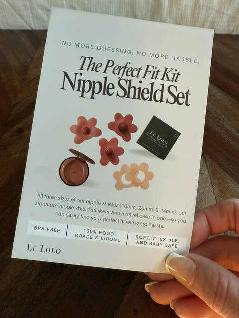 Le Lolo - Nipple Shield Set, 3 sizes in 1 | Breastfeeding, New Mom Mauve