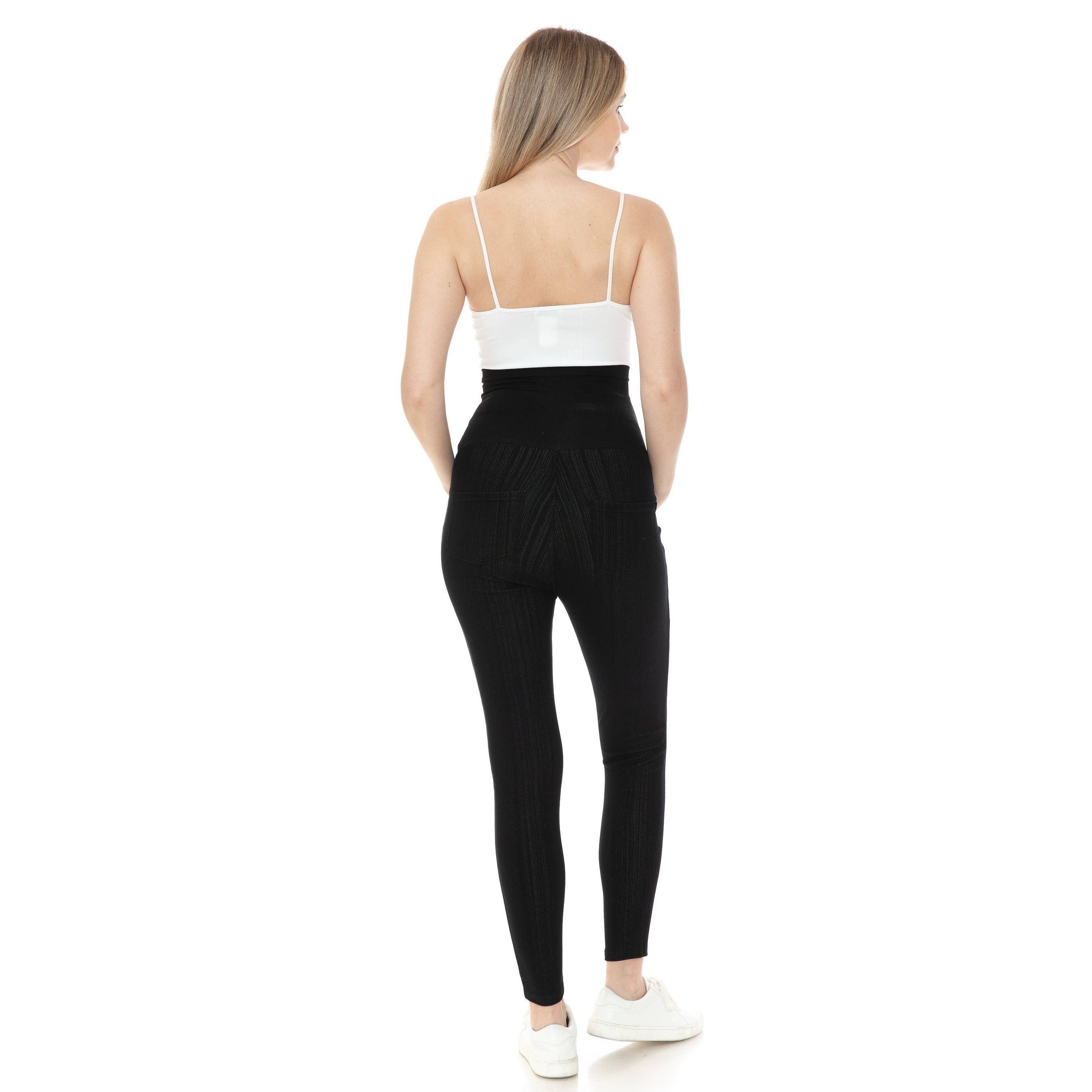 Black Elastic Waist Band Maternity Jeggings