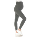 Charcoal Grey Buttery Soft Full Length Solid Maternity Leggings