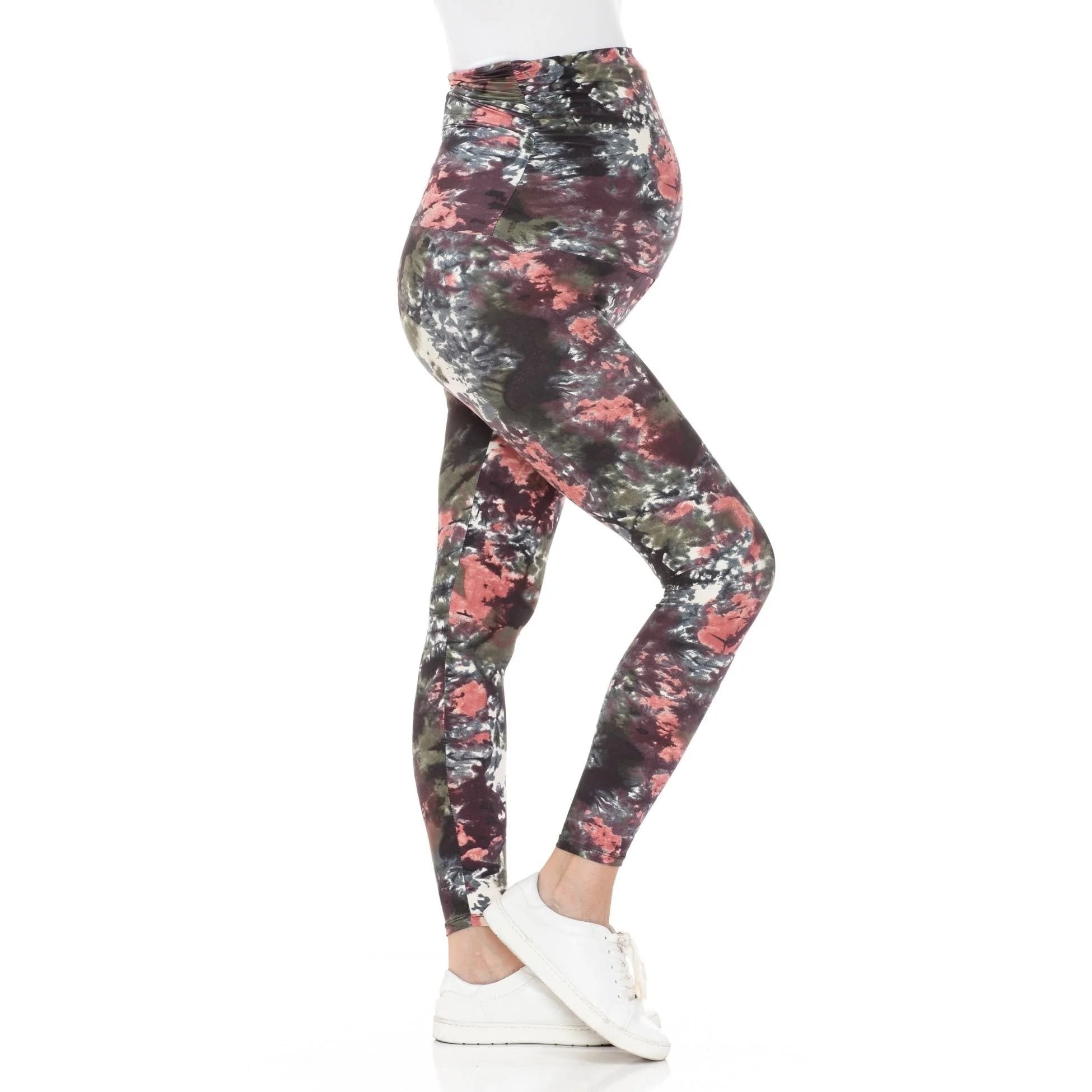 Buttery Soft Full Length Print Maternity Leggings