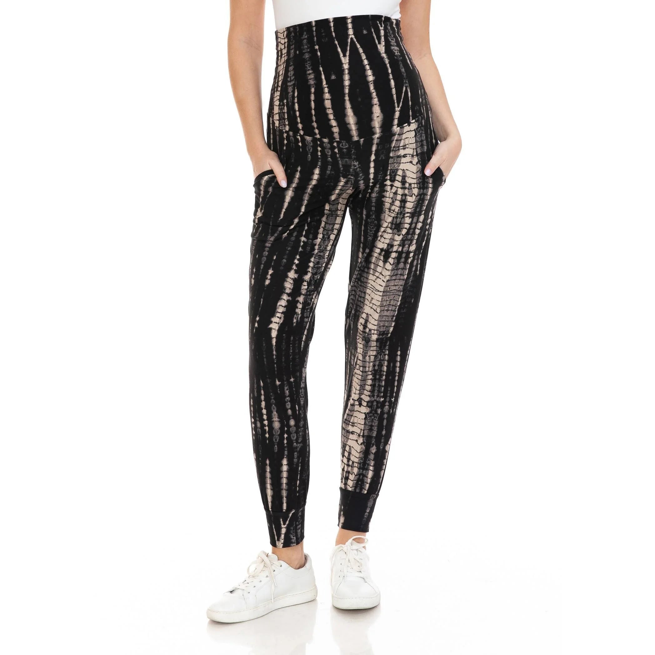 Buttery Soft Comfort Print Maternity Joggers
