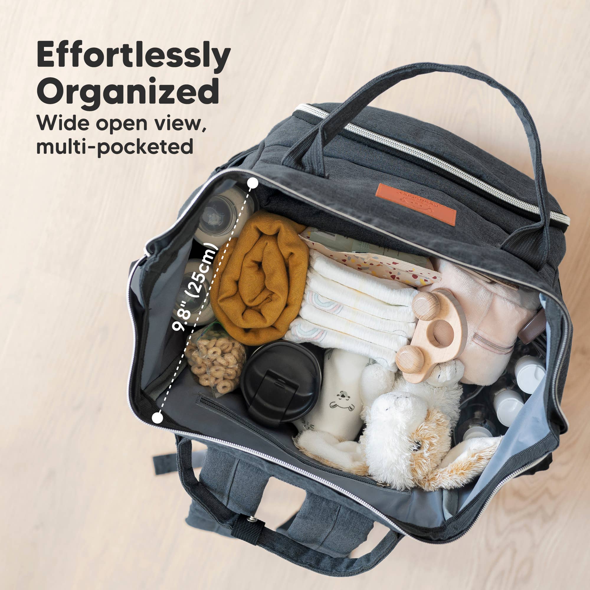 KeaBabies - Original Diaper Bag Backpack, Baby Bags with Changing Pad